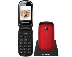 Mobiltelefon készülék Maxcom MM816 kártyafüggetlen mobiltelefon, extra nagy gombokkal, piros (magyar nyelvű menüvel) 